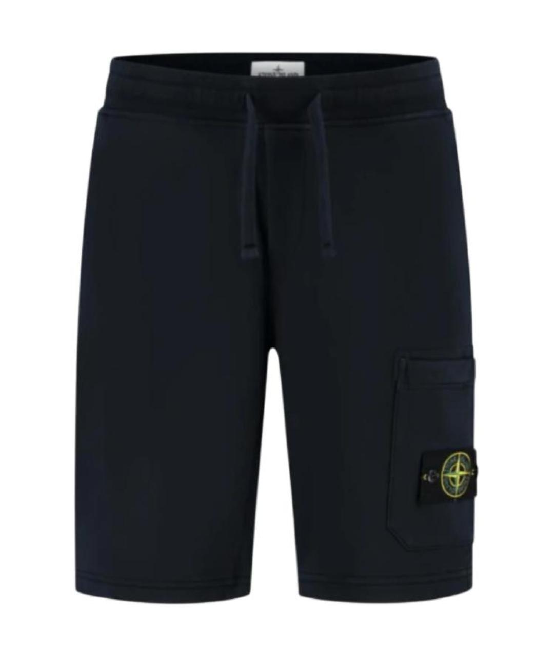 STONE ISLAND Темно-синие шорты, фото 1