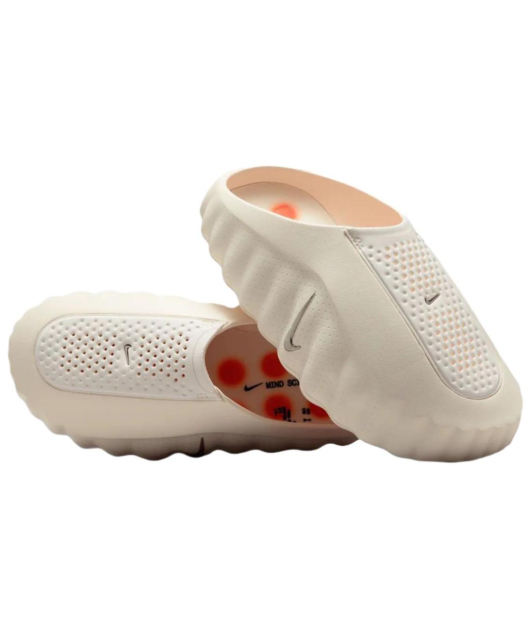 NIKE Бежевые синтетические мюли, фото 3