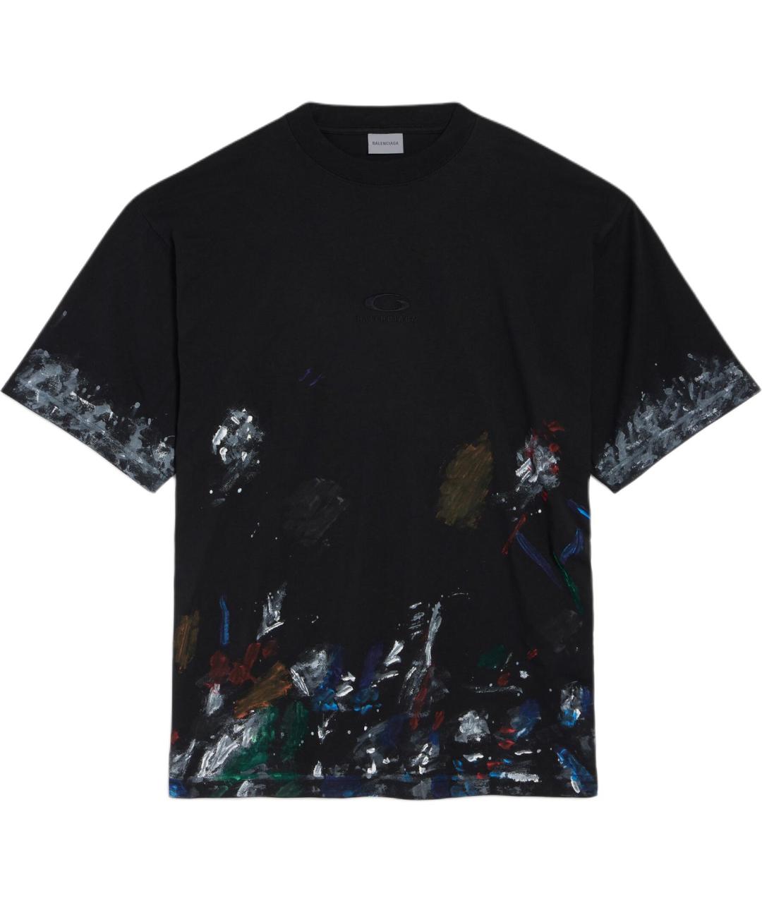 BALENCIAGA Черная футболка, фото 1