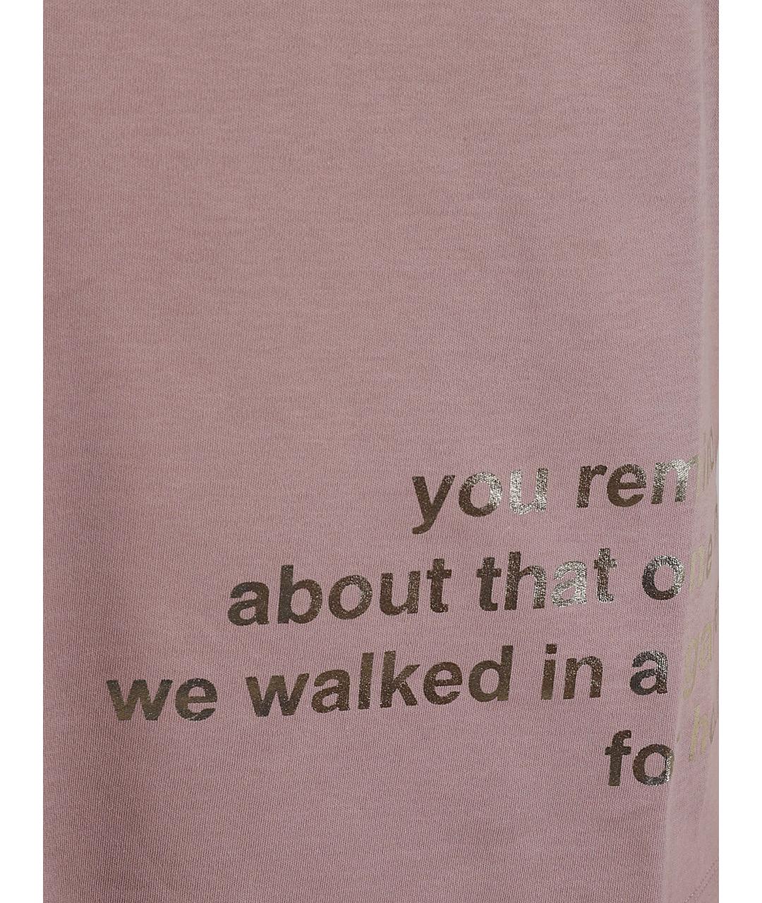 'S MAX MARA Розовая хлопковая футболка, фото 2