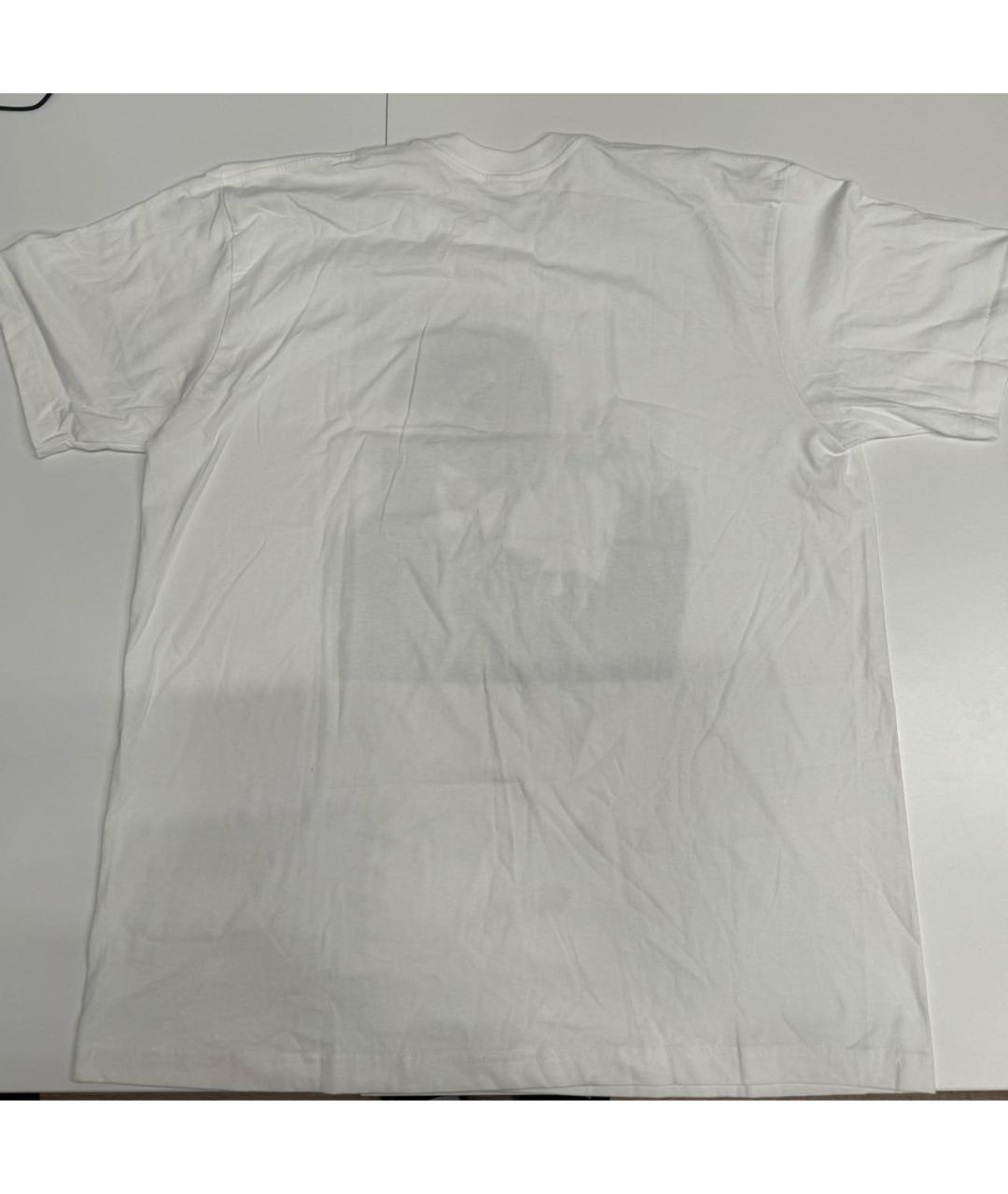 SUPREME Белая хлопковая футболка, фото 2
