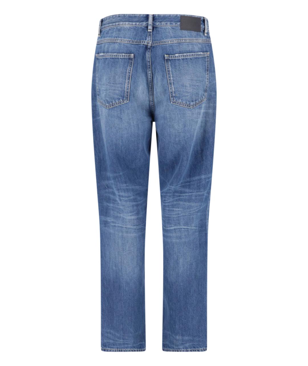 CLOSED Синие хлопковые прямые джинсы, фото 2