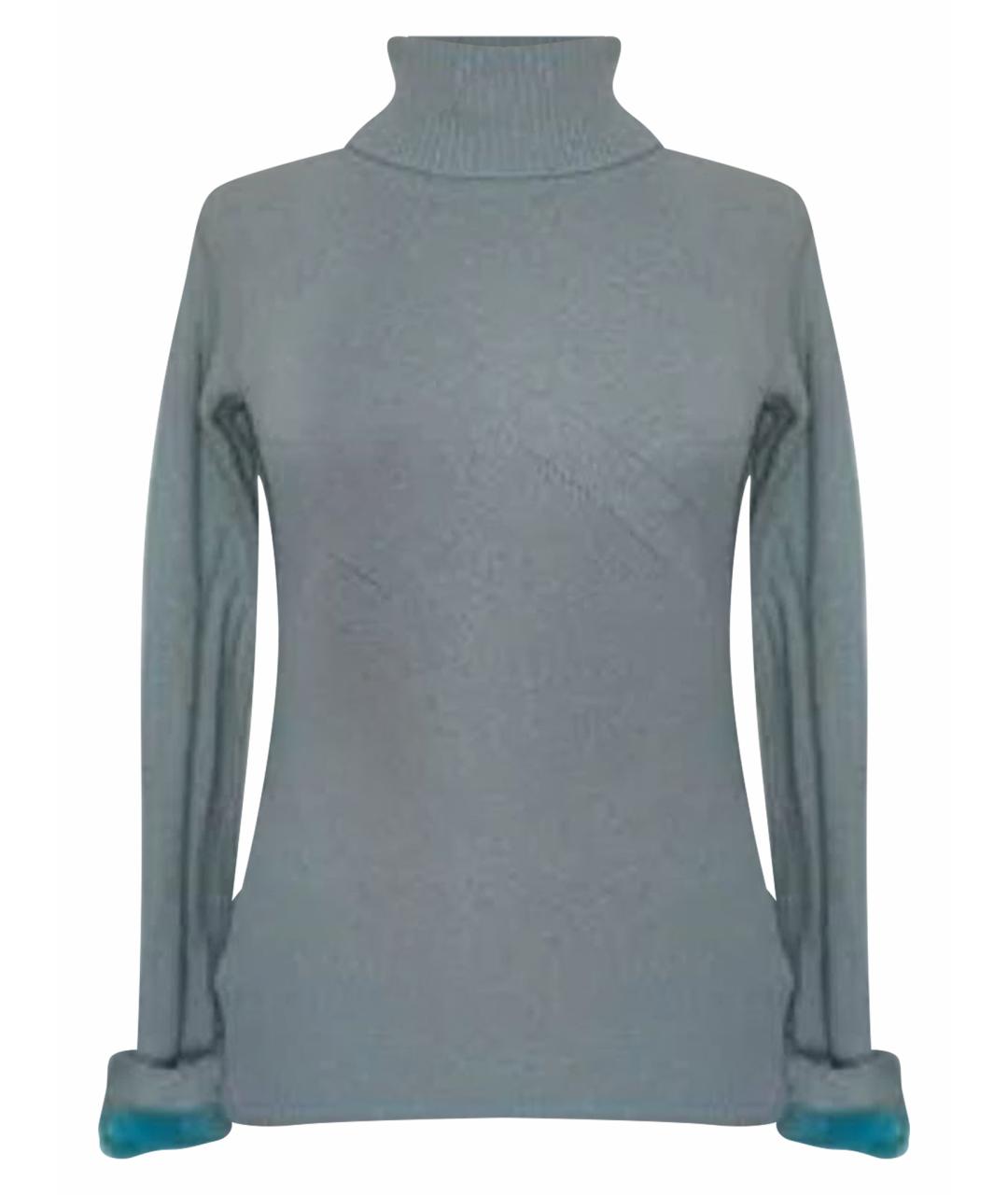 BLUMARINE Голубой шерстяной джемпер / свитер, фото 1