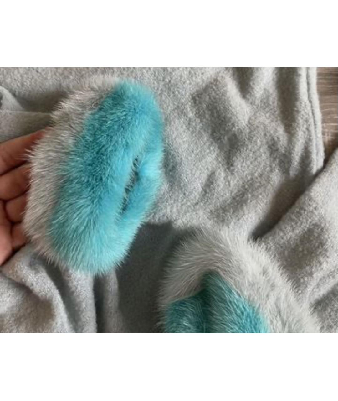 BLUMARINE Голубой шерстяной джемпер / свитер, фото 5