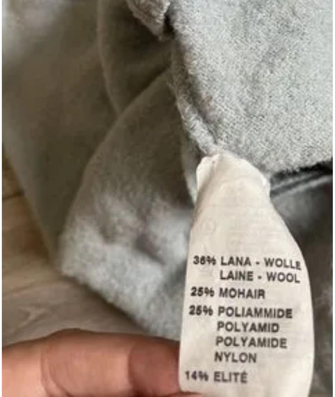 BLUMARINE Голубой шерстяной джемпер / свитер, фото 6