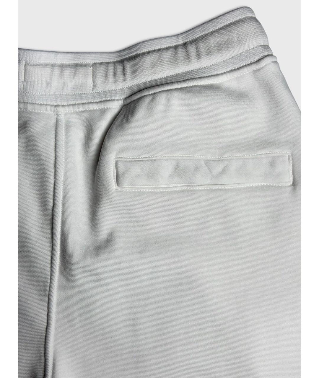 STONE ISLAND Белые хлопковые шорты, фото 5