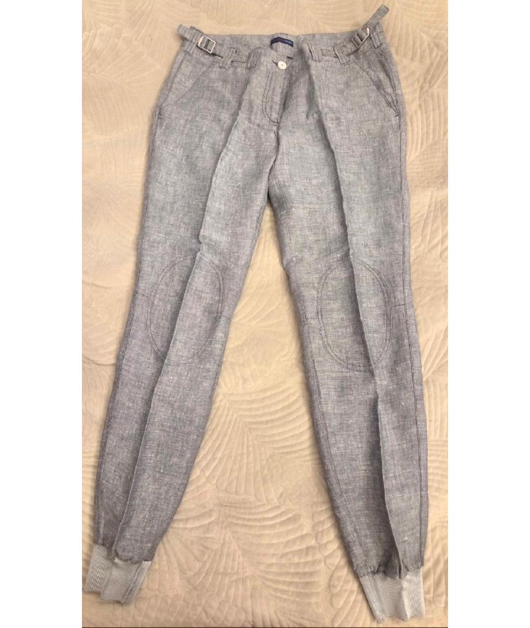 TRUSSARDI JEANS Серые льняные бриджи, фото 7