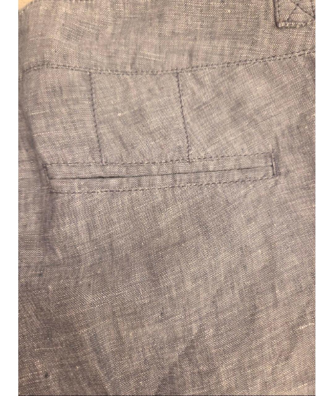 TRUSSARDI JEANS Серые льняные бриджи, фото 5