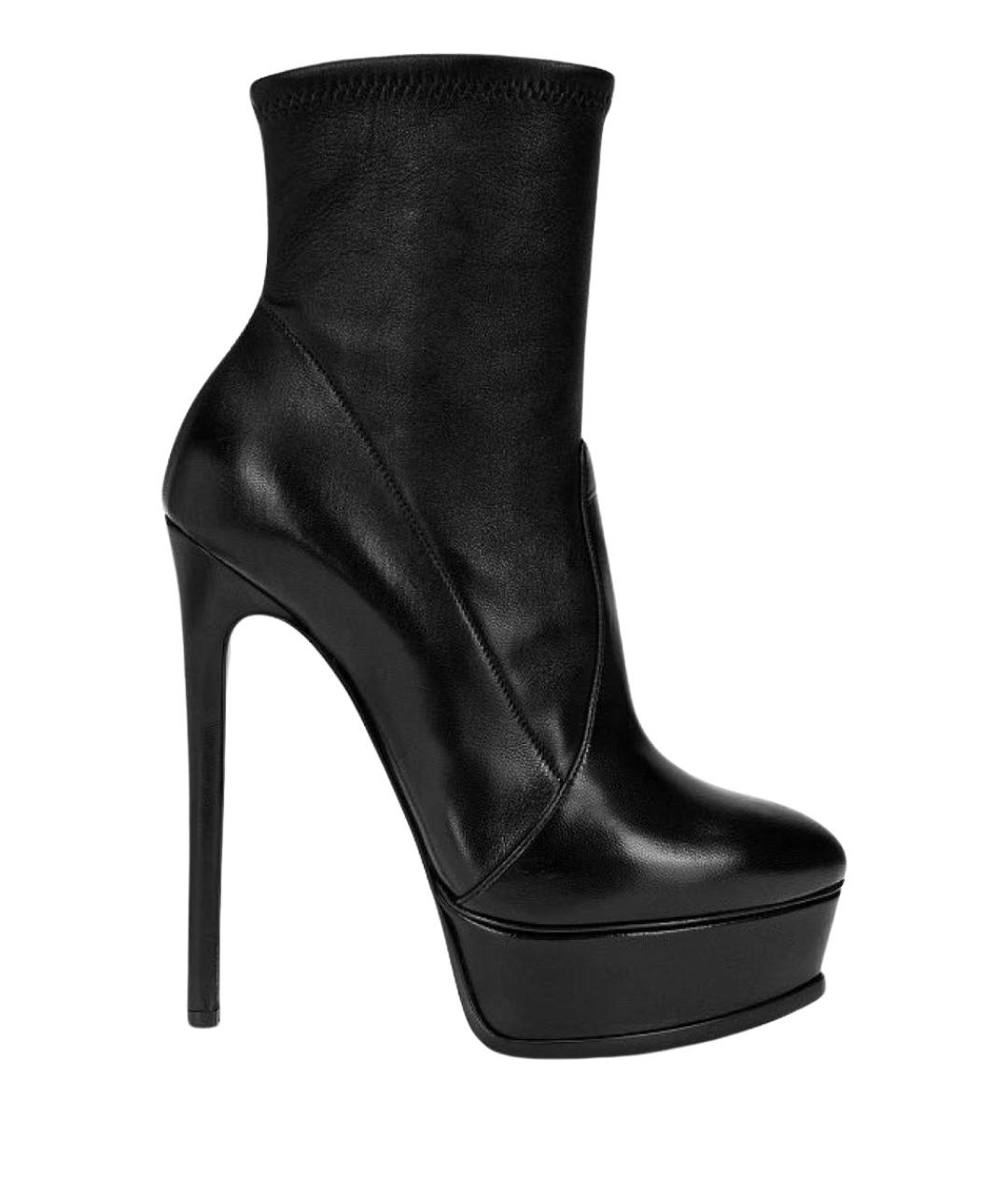 CASADEI Черные кожаные ботильоны, фото 1