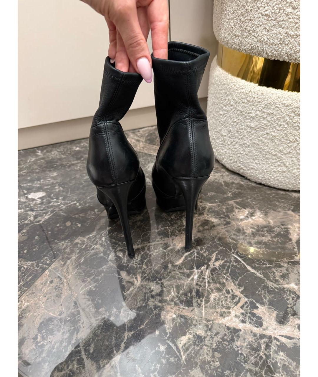 CASADEI Черные кожаные ботильоны, фото 7