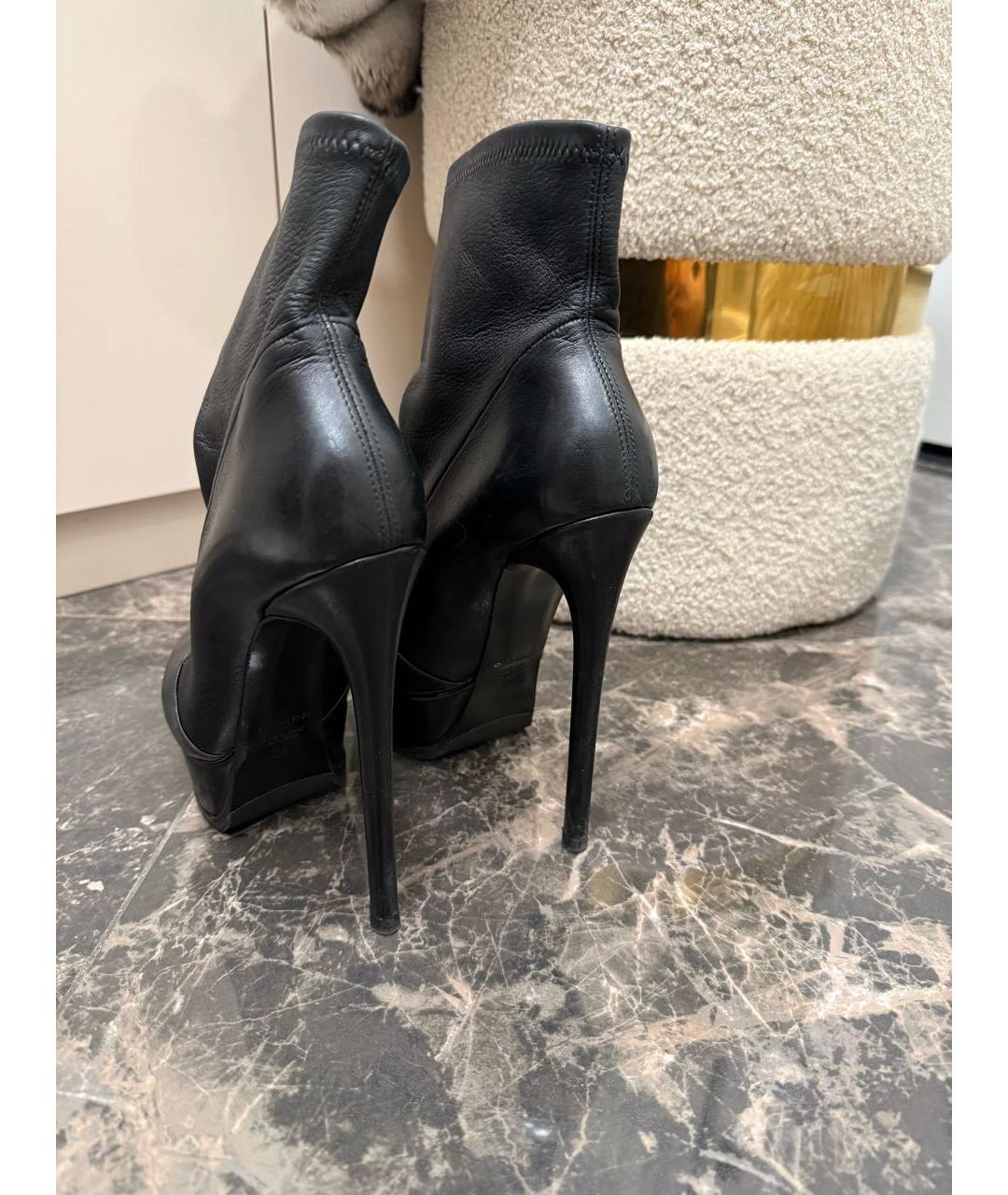 CASADEI Черные кожаные ботильоны, фото 8