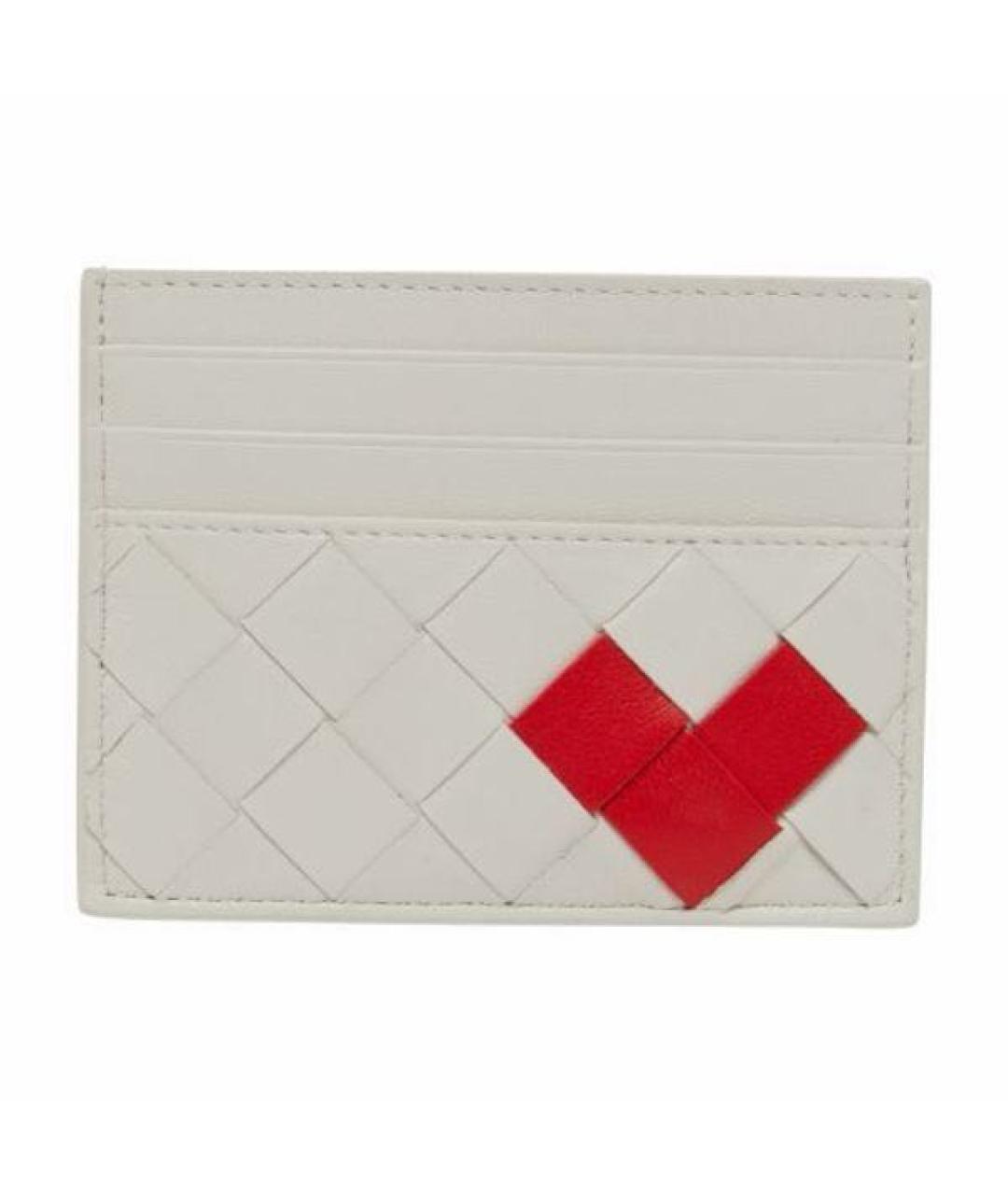 BOTTEGA VENETA Белый кожаный кардхолдер, фото 7