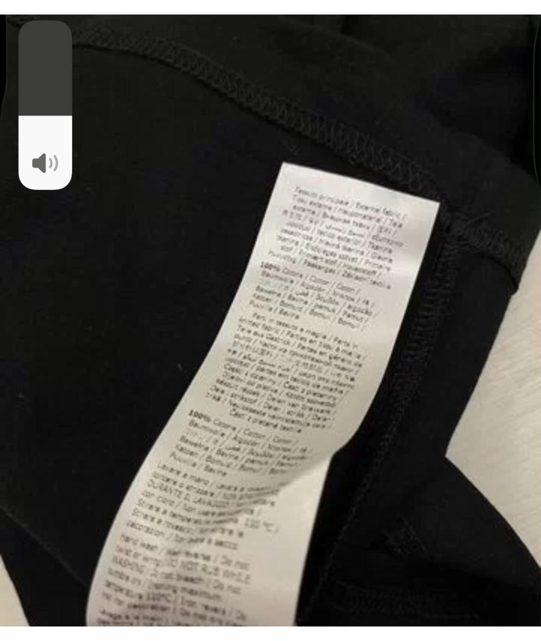 LIU JO Черная хлопковая футболка, фото 7