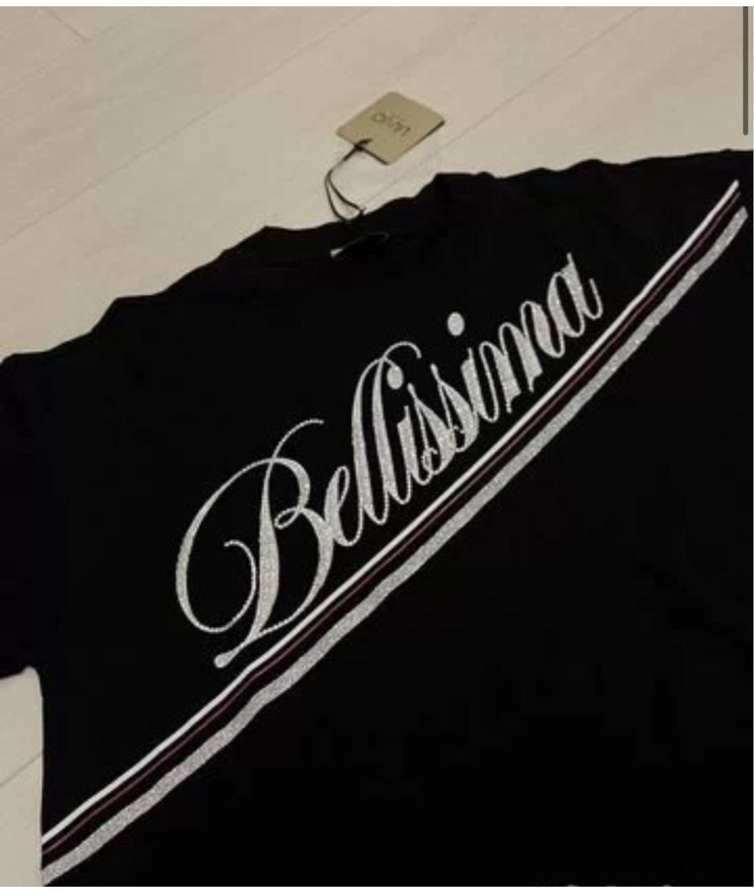 LIU JO Черная хлопковая футболка, фото 2