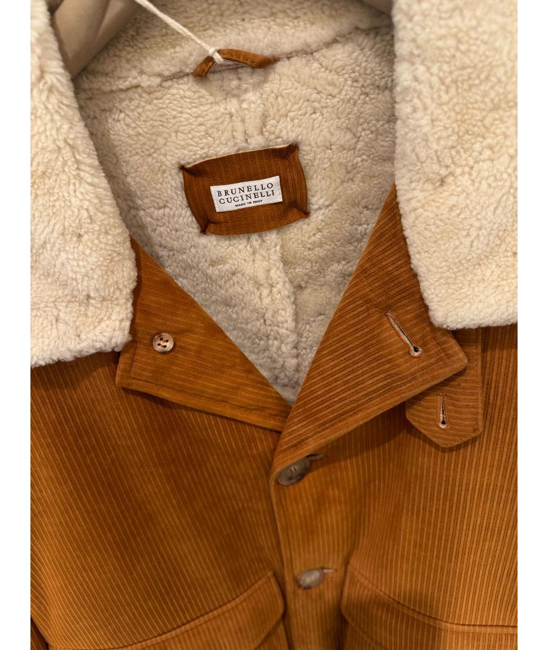 BRUNELLO CUCINELLI Коричневая дубленка/шуба, фото 5