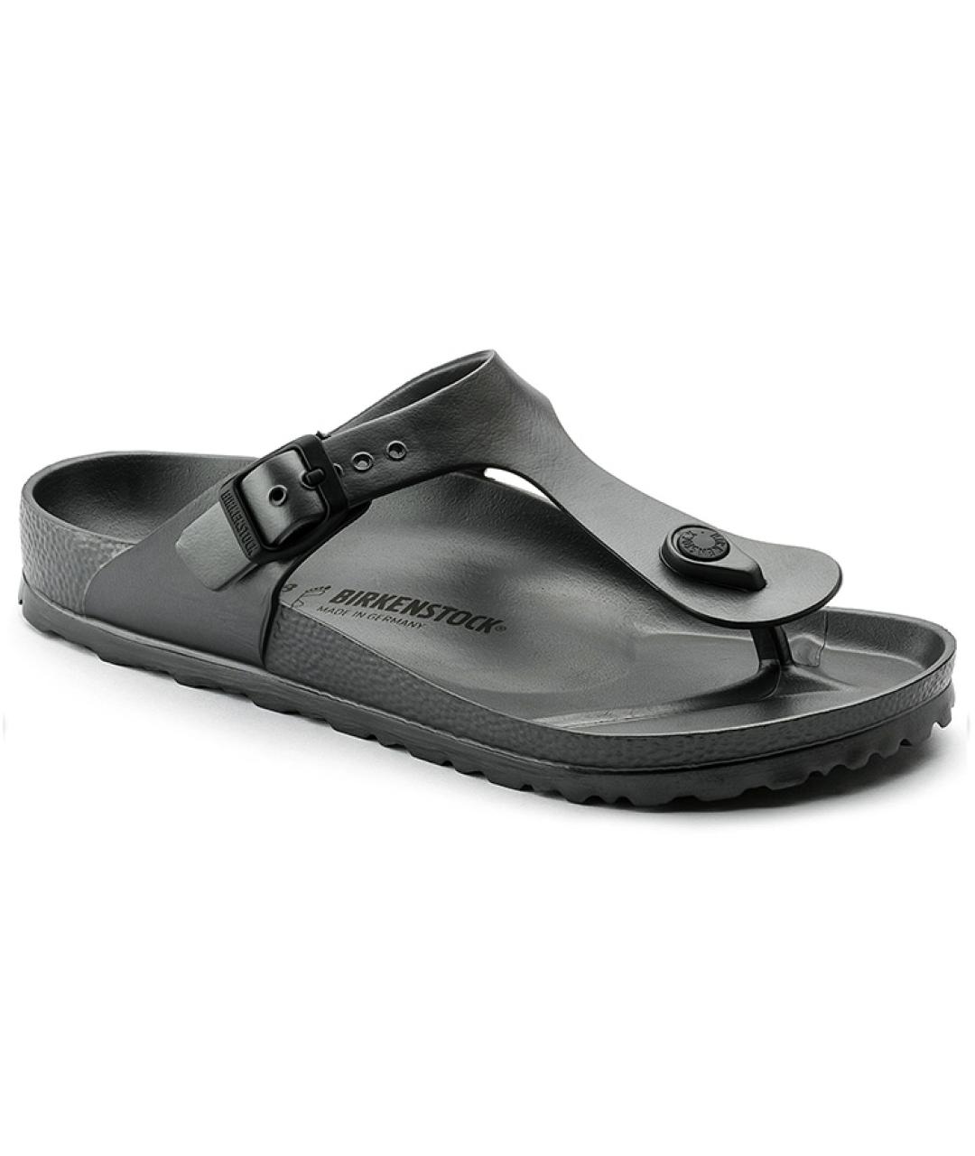 BIRKENSTOCK Антрацитовые шлепанцы, фото 3