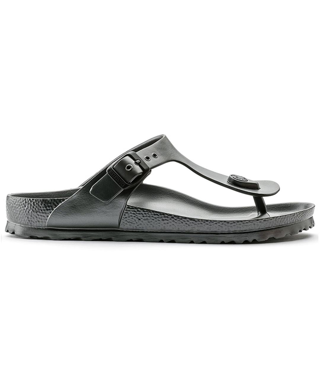 BIRKENSTOCK Антрацитовые шлепанцы, фото 1