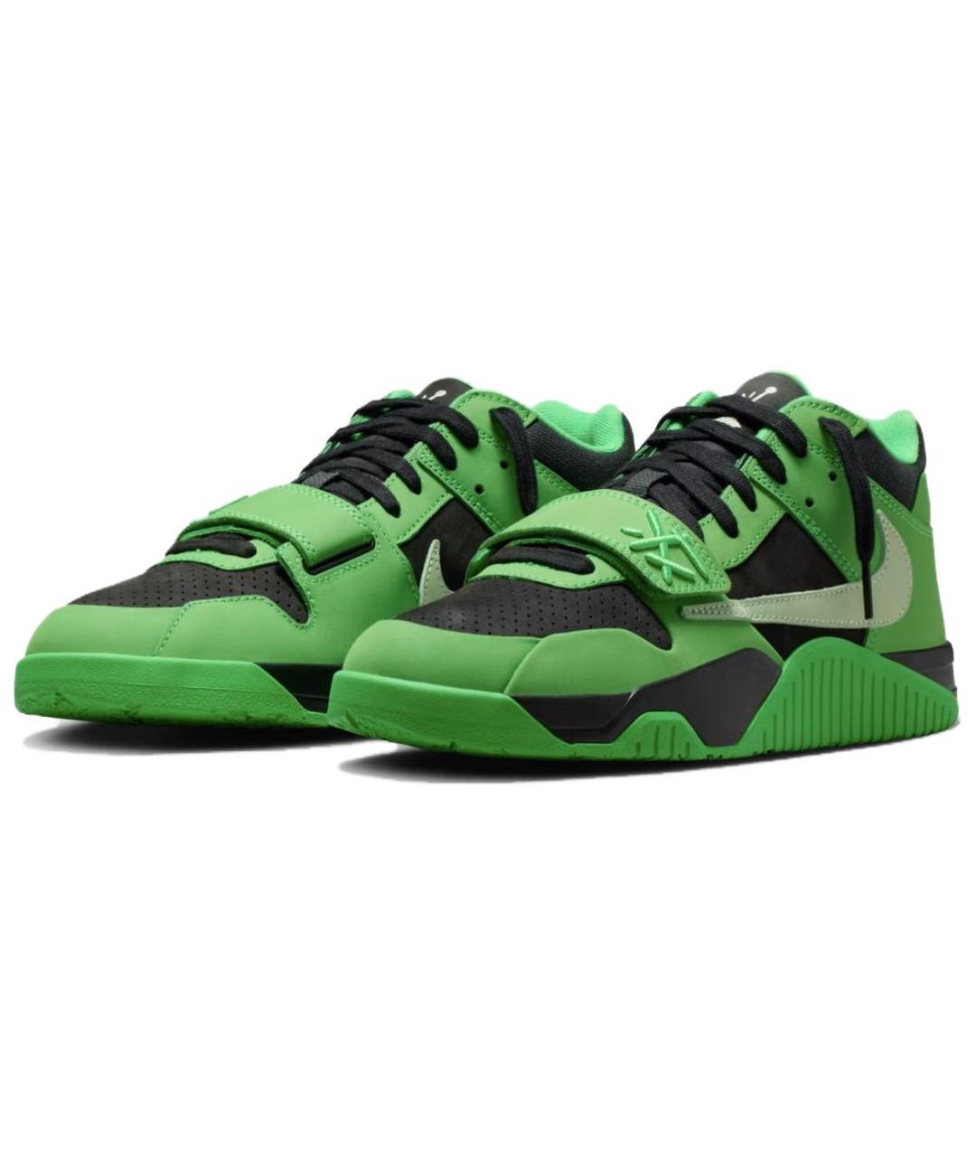 JORDAN Зеленые высокие кроссовки / кеды, фото 3