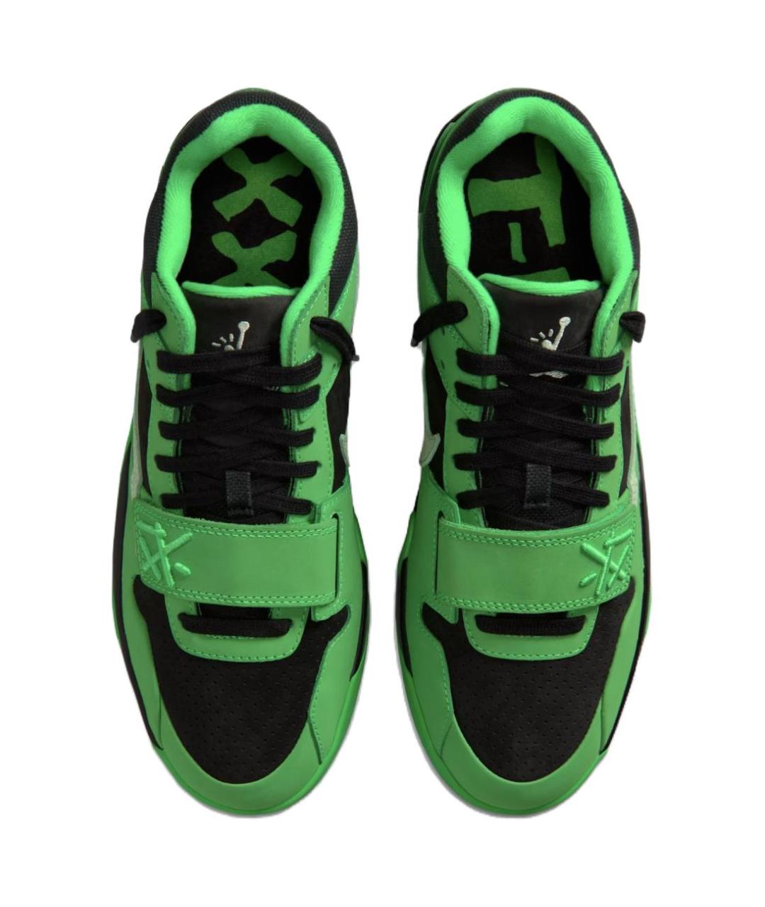 JORDAN Зеленые высокие кроссовки / кеды, фото 4