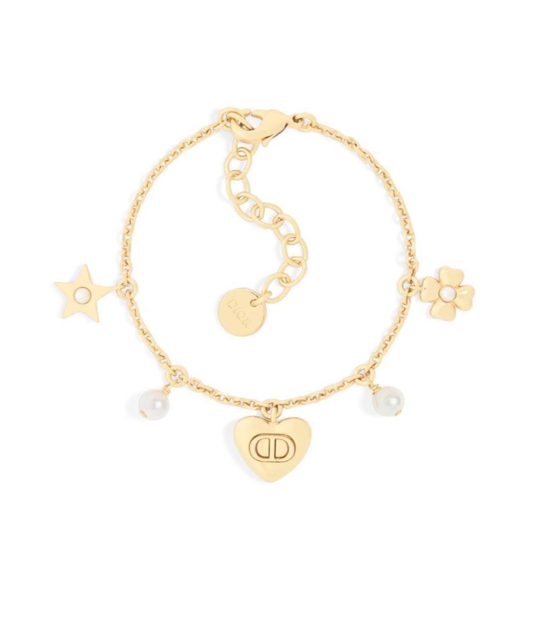 CHRISTIAN DIOR Золотой позолоченный браслет, фото 5