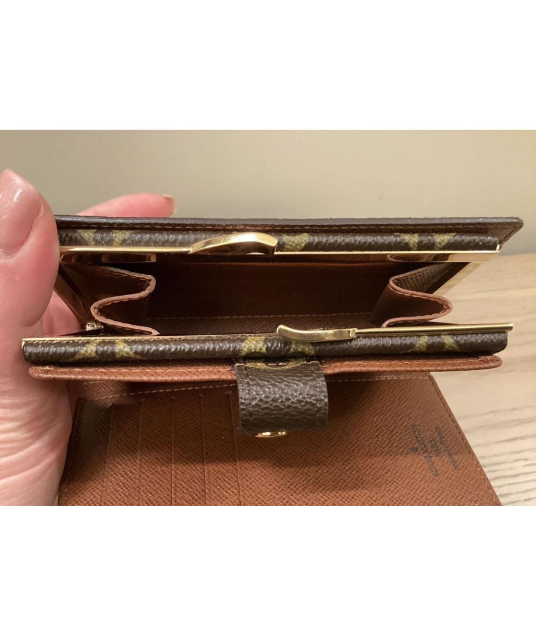 LOUIS VUITTON Коричневый кошелек, фото 6