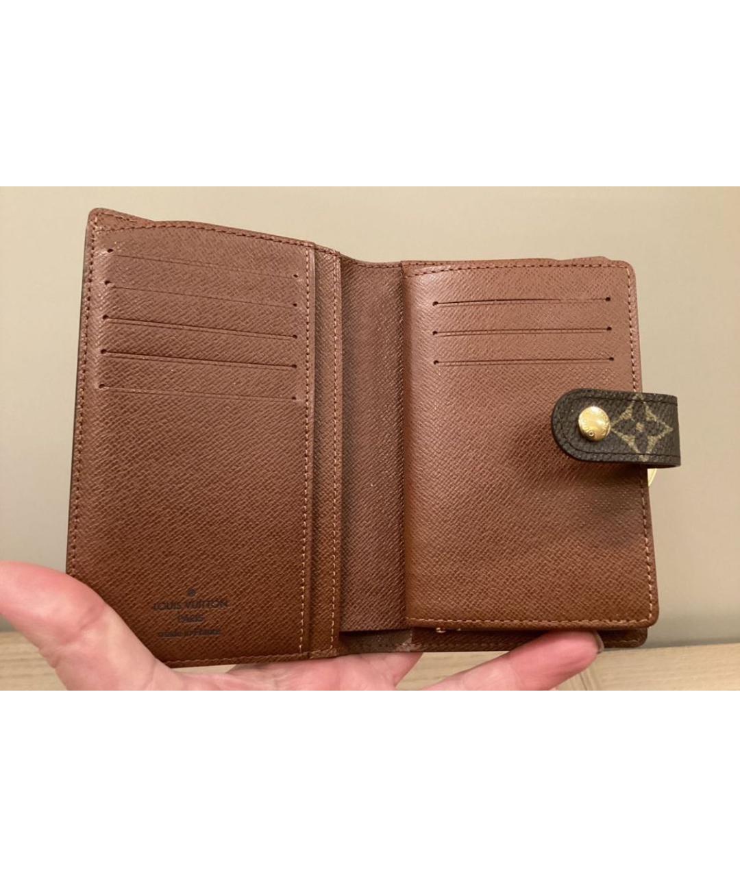 LOUIS VUITTON Коричневый кошелек, фото 4