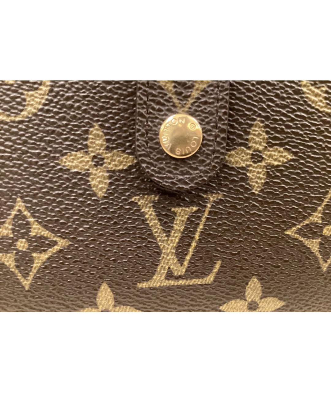 LOUIS VUITTON Коричневый кошелек, фото 8