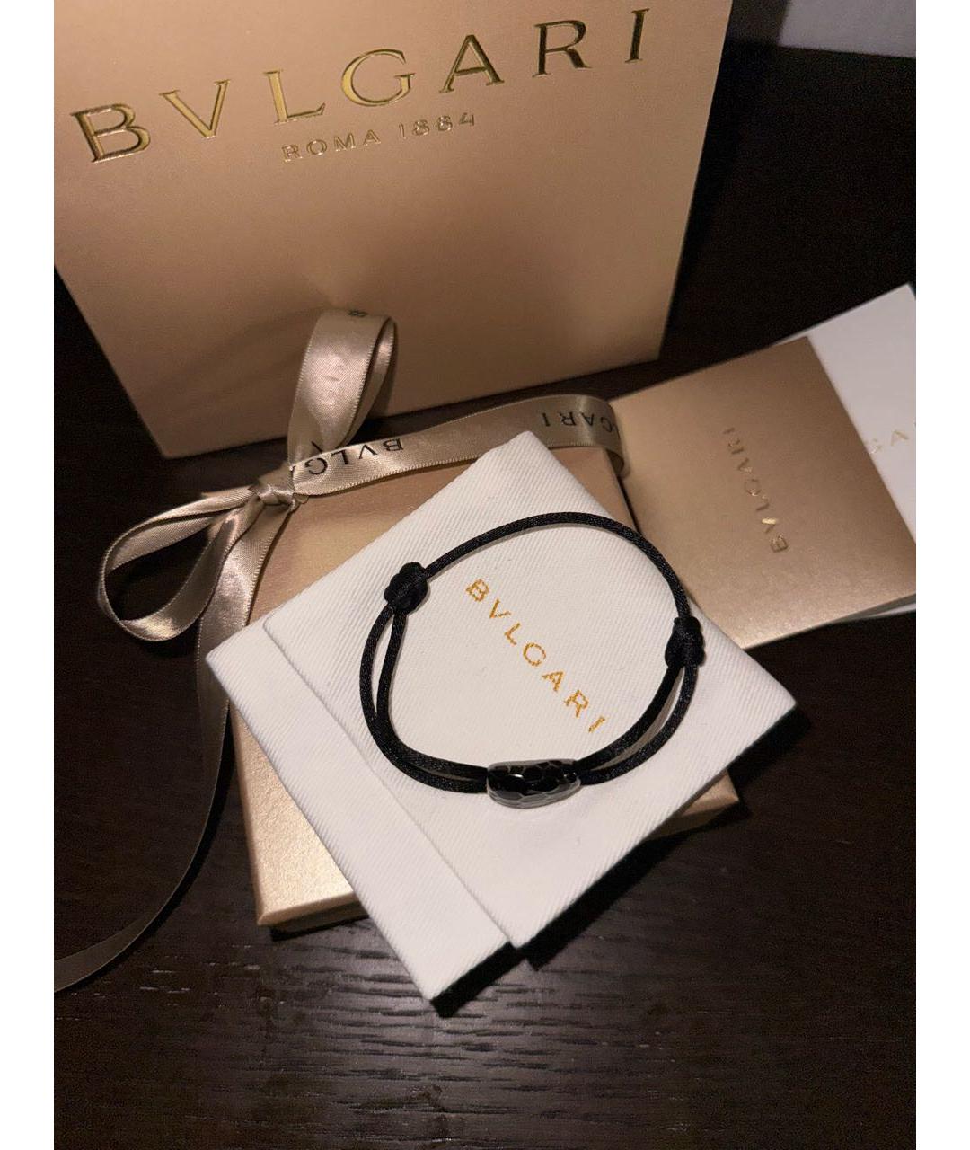BVLGARI Черный браслет, фото 2