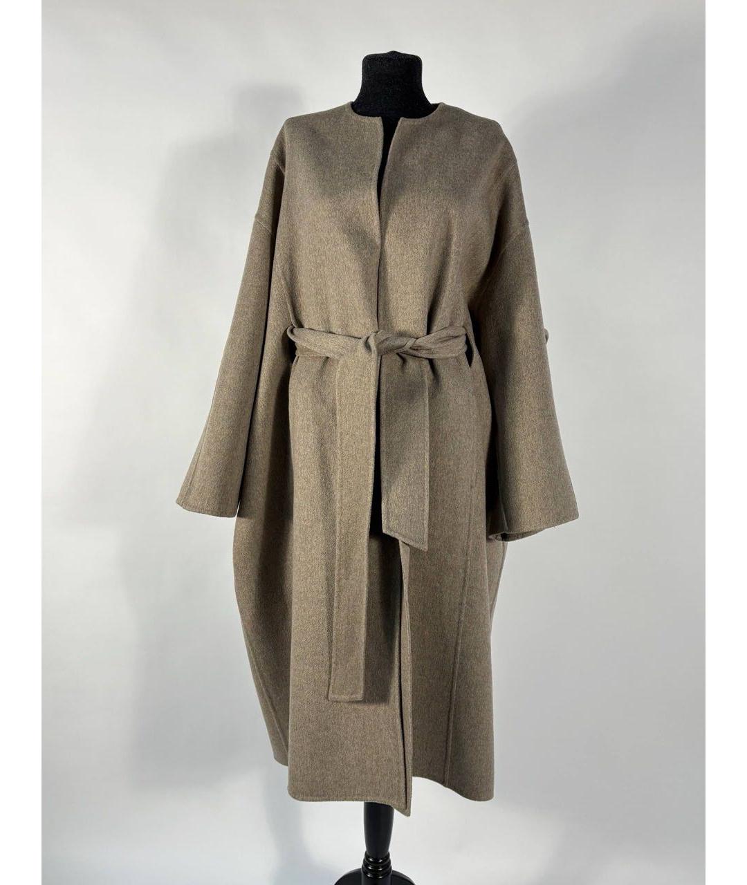 AGNONA Бежевое кашемировое пальто, фото 5