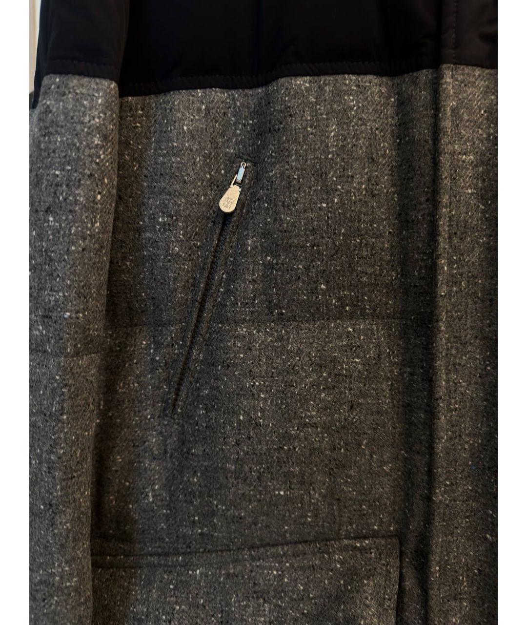 BRUNELLO CUCINELLI Серый кашемировый пуховик, фото 4