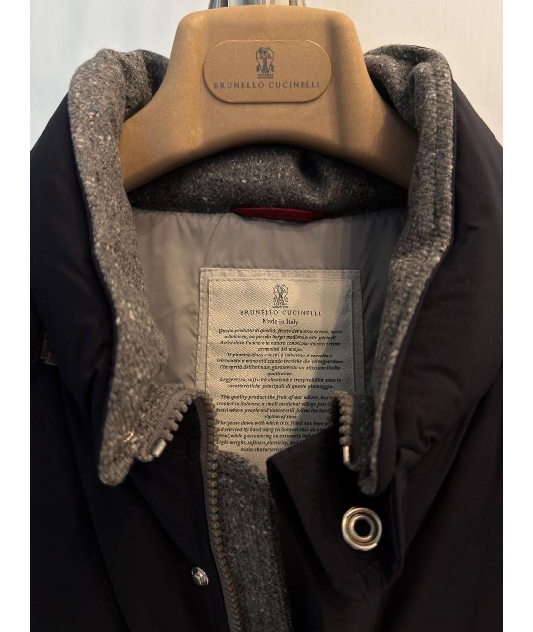 BRUNELLO CUCINELLI Серый кашемировый пуховик, фото 3