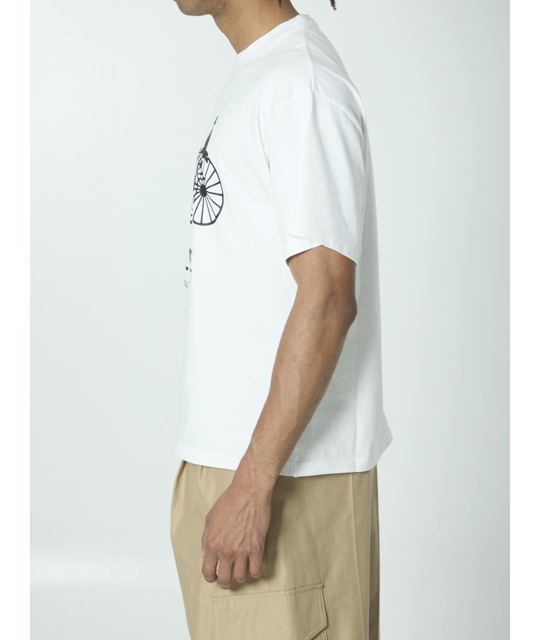 CELINE Белая хлопковая футболка, фото 3