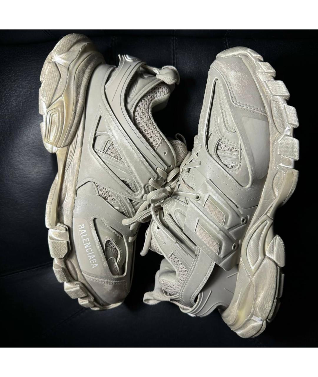 BALENCIAGA Бежевые текстильные кроссовки, фото 4