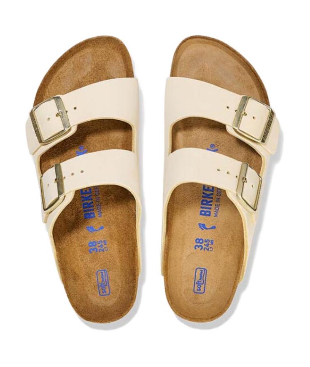 BIRKENSTOCK Бежевые шлепанцы, фото 5