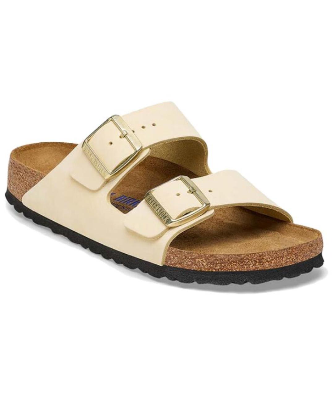 BIRKENSTOCK Бежевые шлепанцы, фото 3