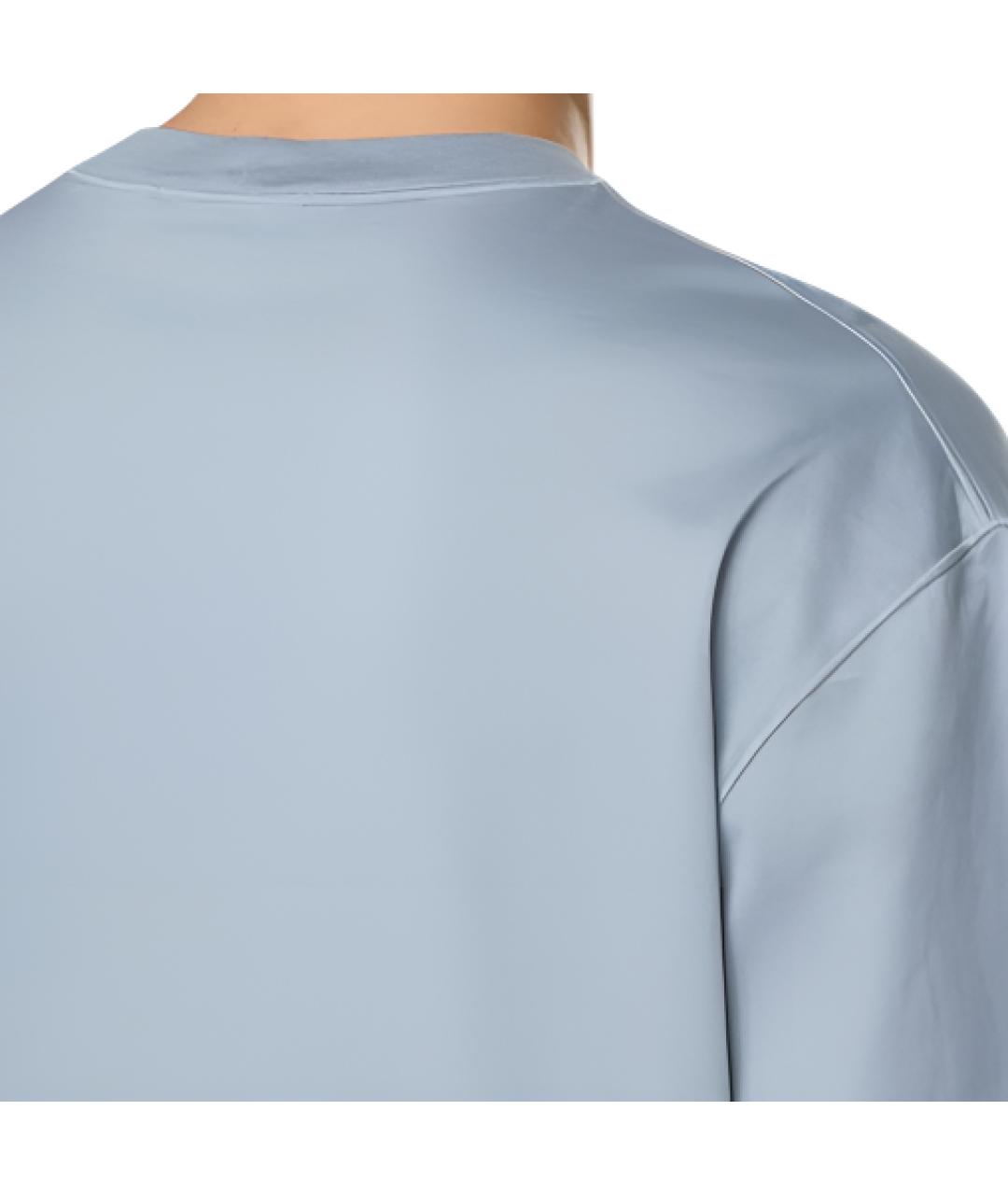 STONE ISLAND Голубая хлопковая футболка, фото 4