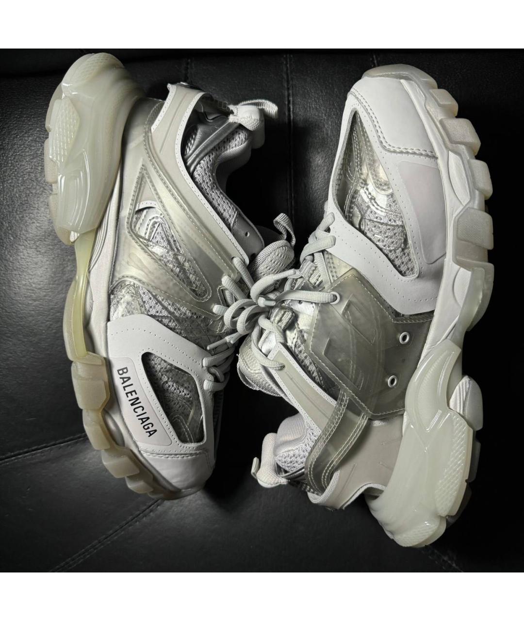 BALENCIAGA Бежевые текстильные низкие кроссовки / кеды, фото 5