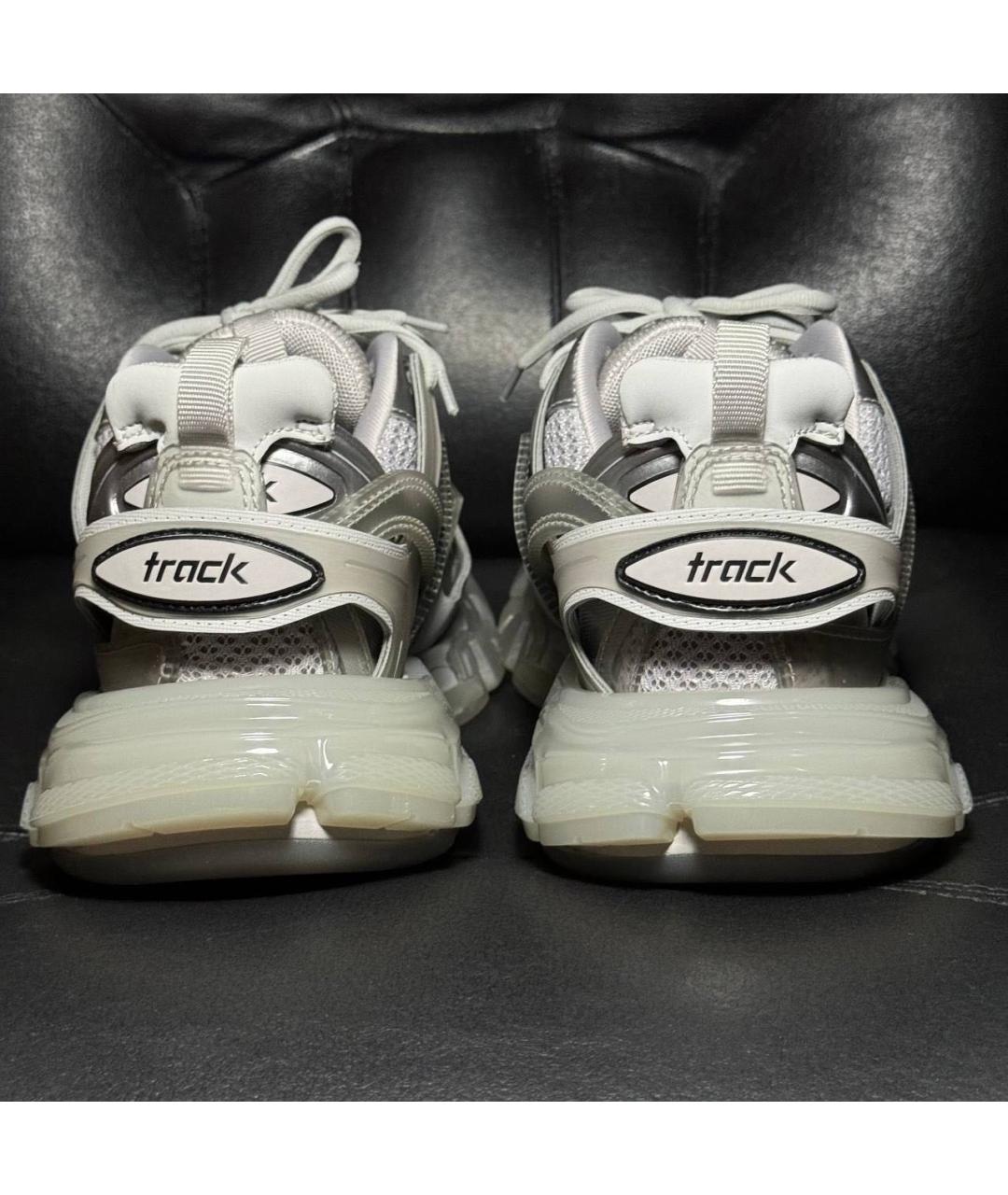 BALENCIAGA Бежевые текстильные низкие кроссовки / кеды, фото 2