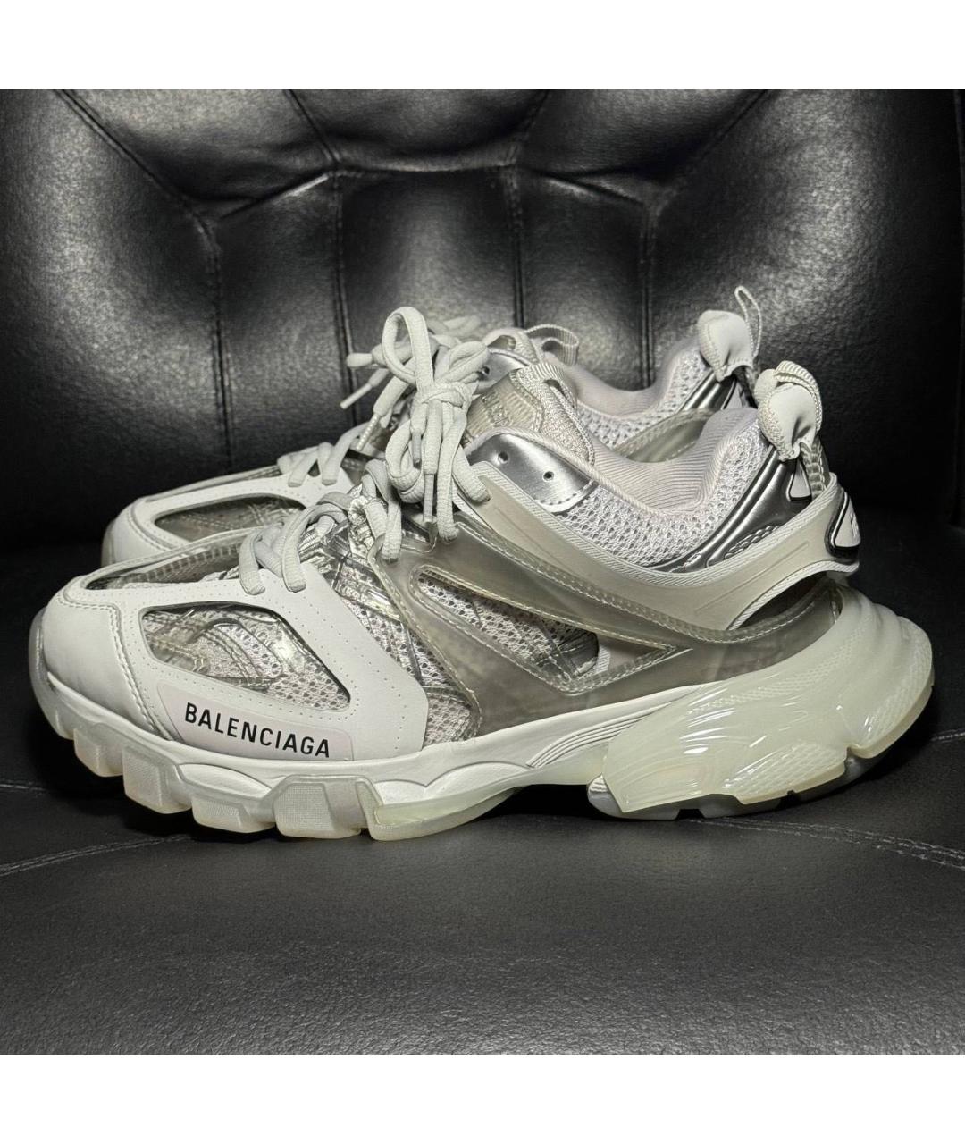 BALENCIAGA Бежевые текстильные кроссовки, фото 5