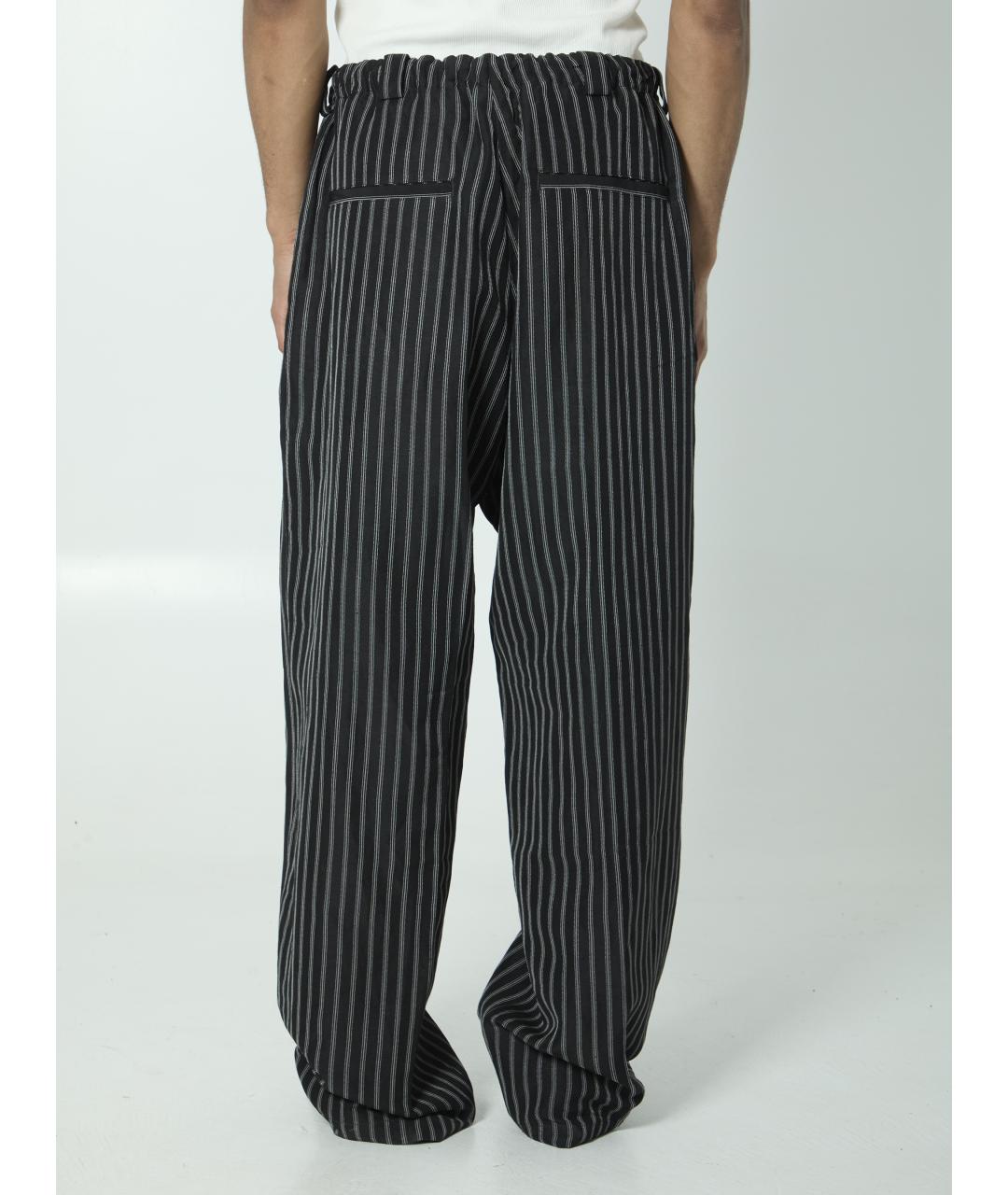 WILLY CHAVARRIA Черные льняные повседневные брюки, фото 4