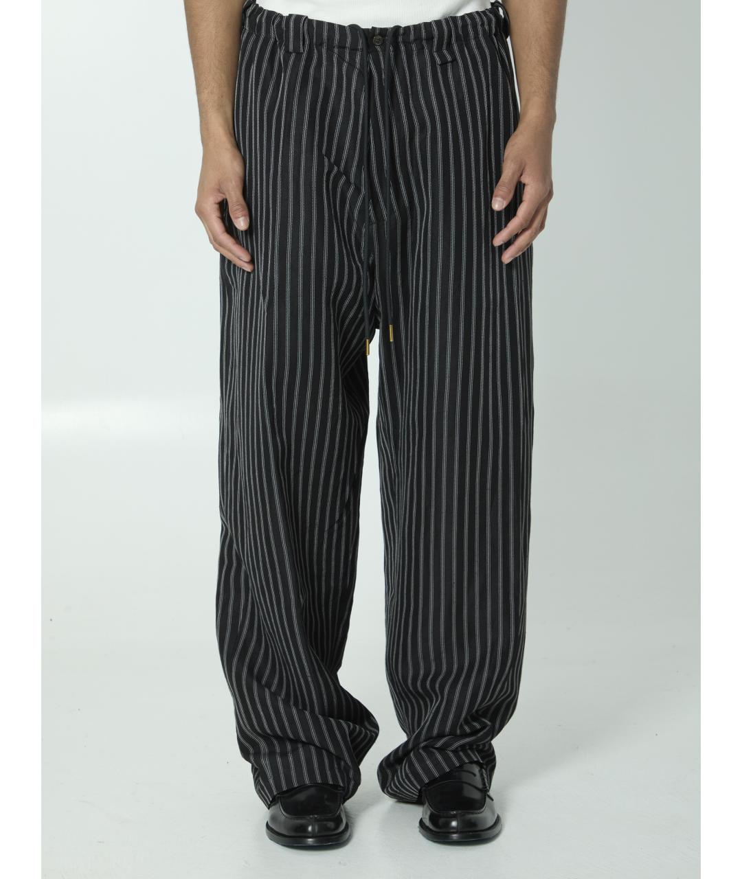 WILLY CHAVARRIA Черные льняные повседневные брюки, фото 6