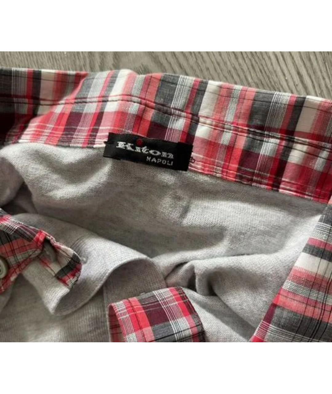 KITON Серая хлопковая водолазка, фото 3