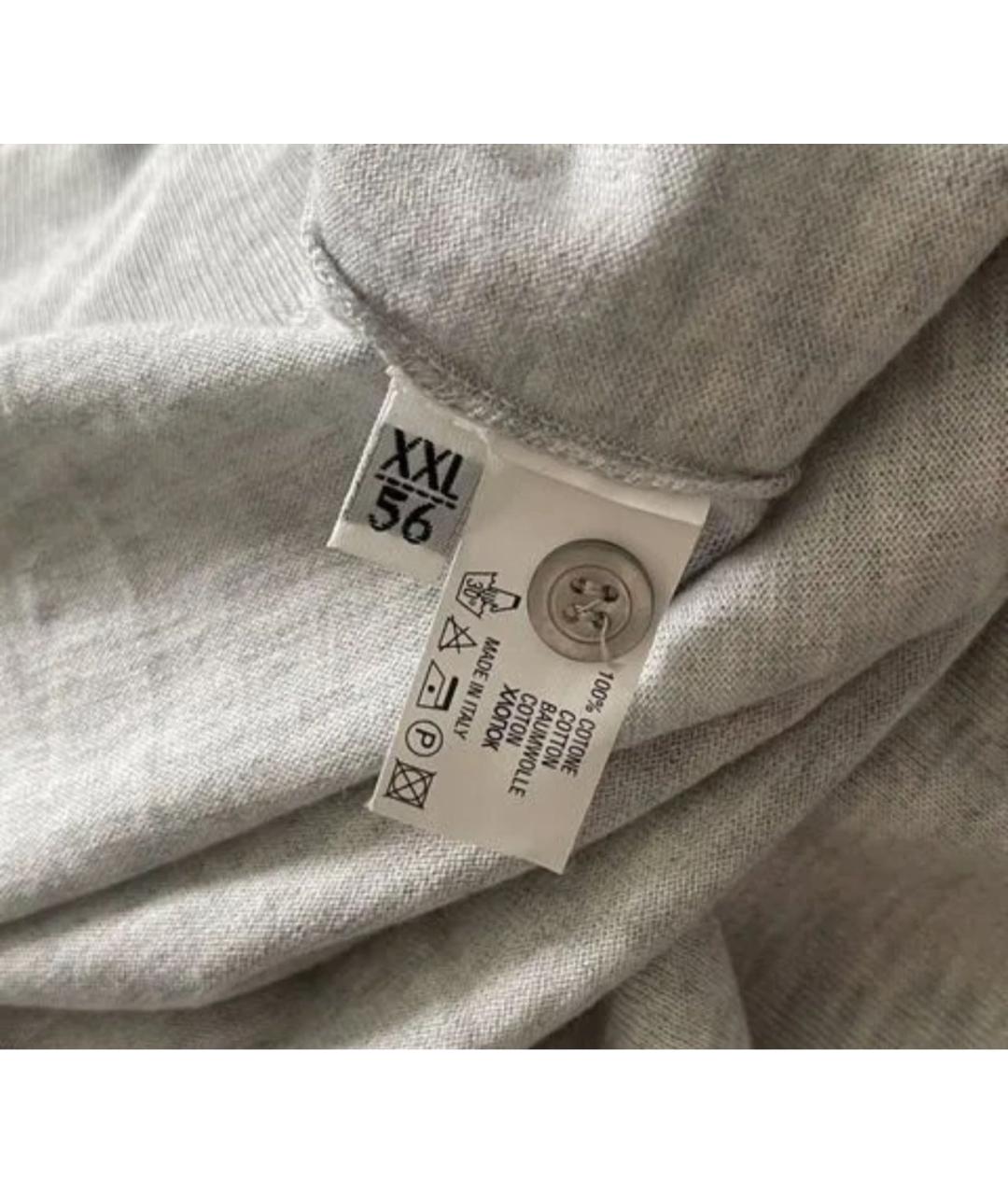 KITON Серая хлопковая водолазка, фото 4