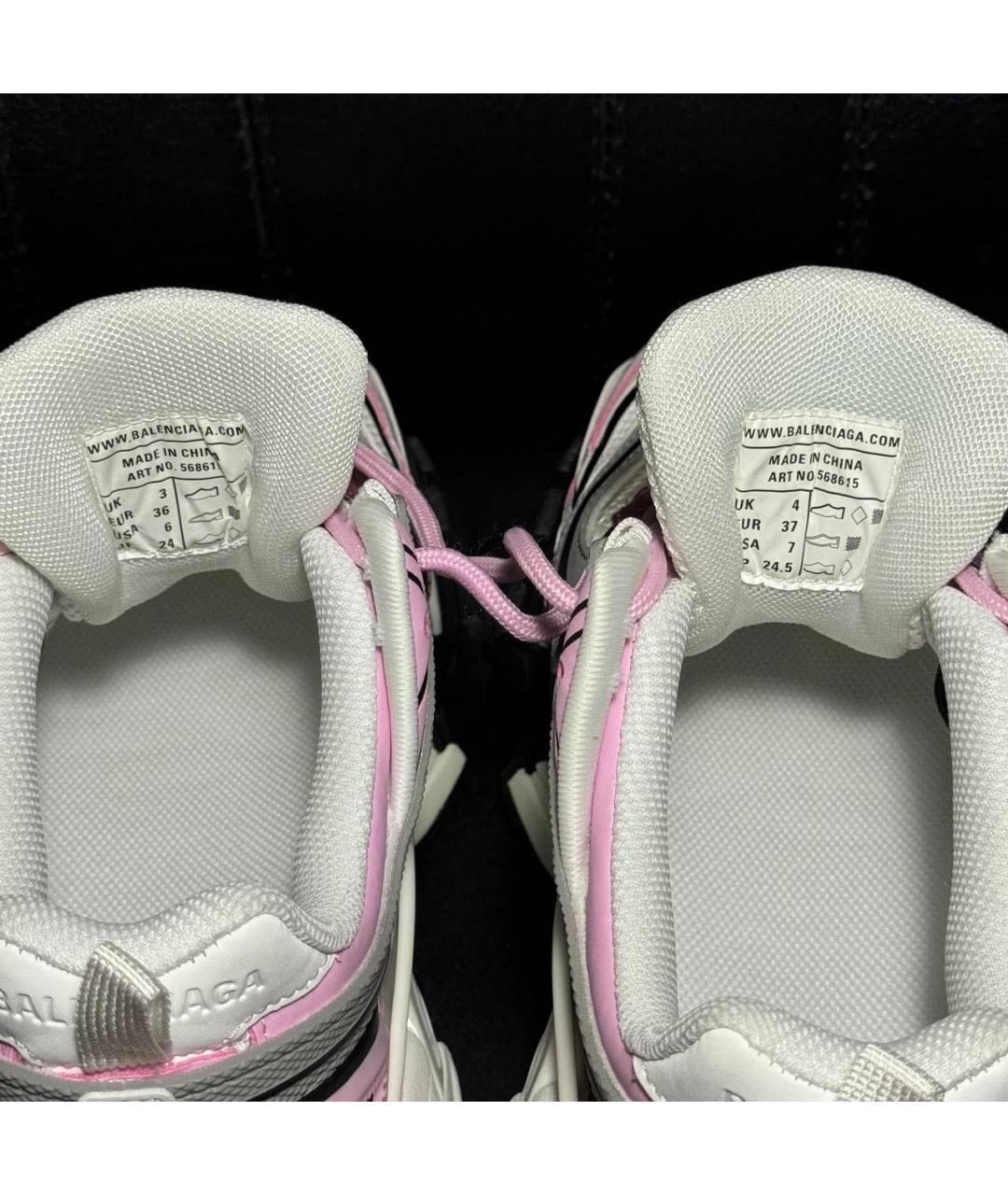 BALENCIAGA Белые текстильные кроссовки, фото 6