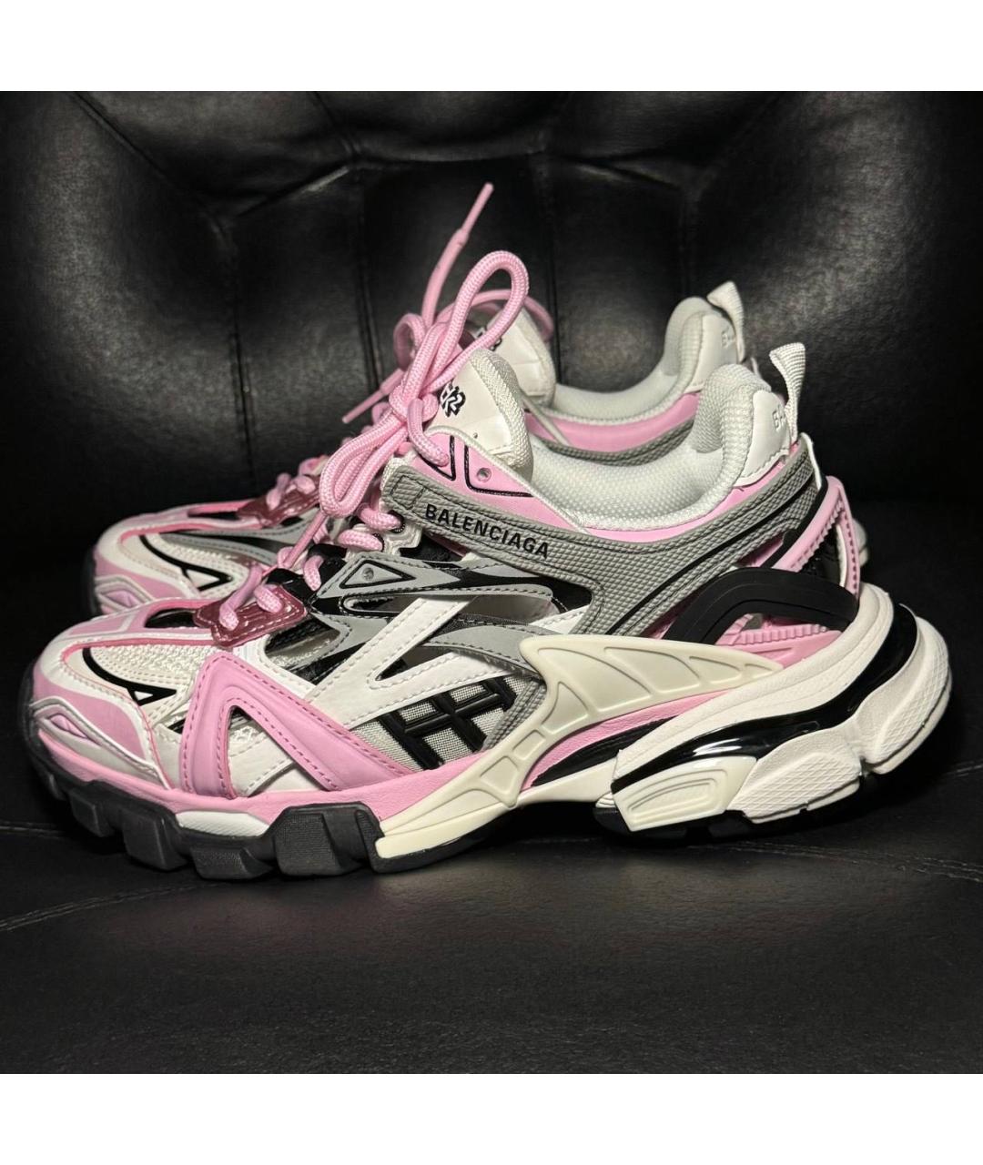 BALENCIAGA Белые текстильные кроссовки, фото 3