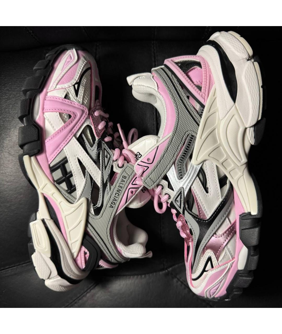 BALENCIAGA Белые текстильные кроссовки, фото 4