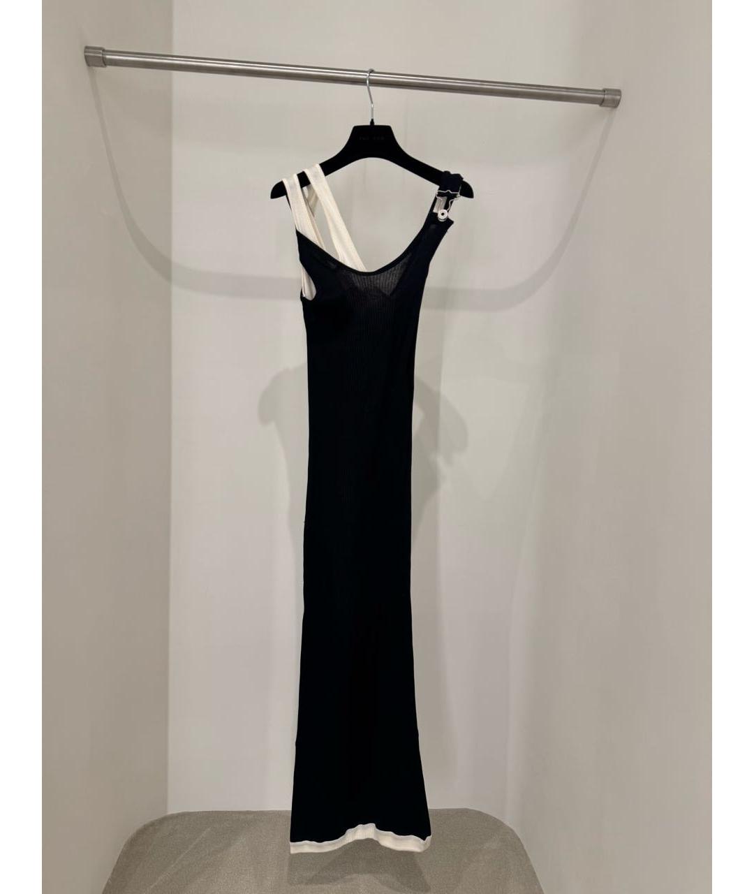 JEAN PAUL GAULTIER Черное хлопковое повседневное платье, фото 3