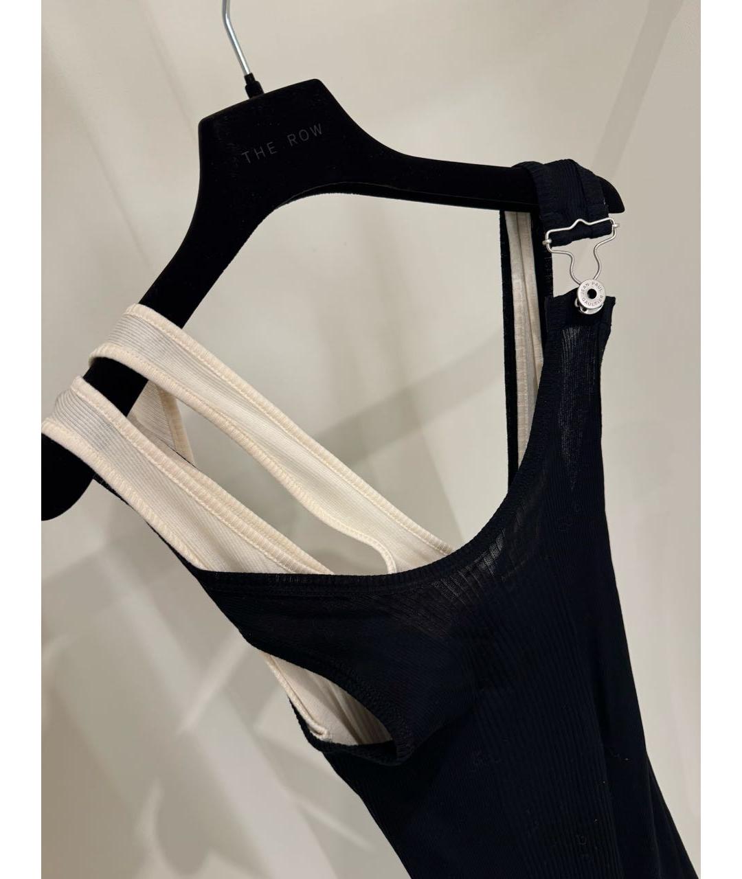 JEAN PAUL GAULTIER Черное хлопковое повседневное платье, фото 5