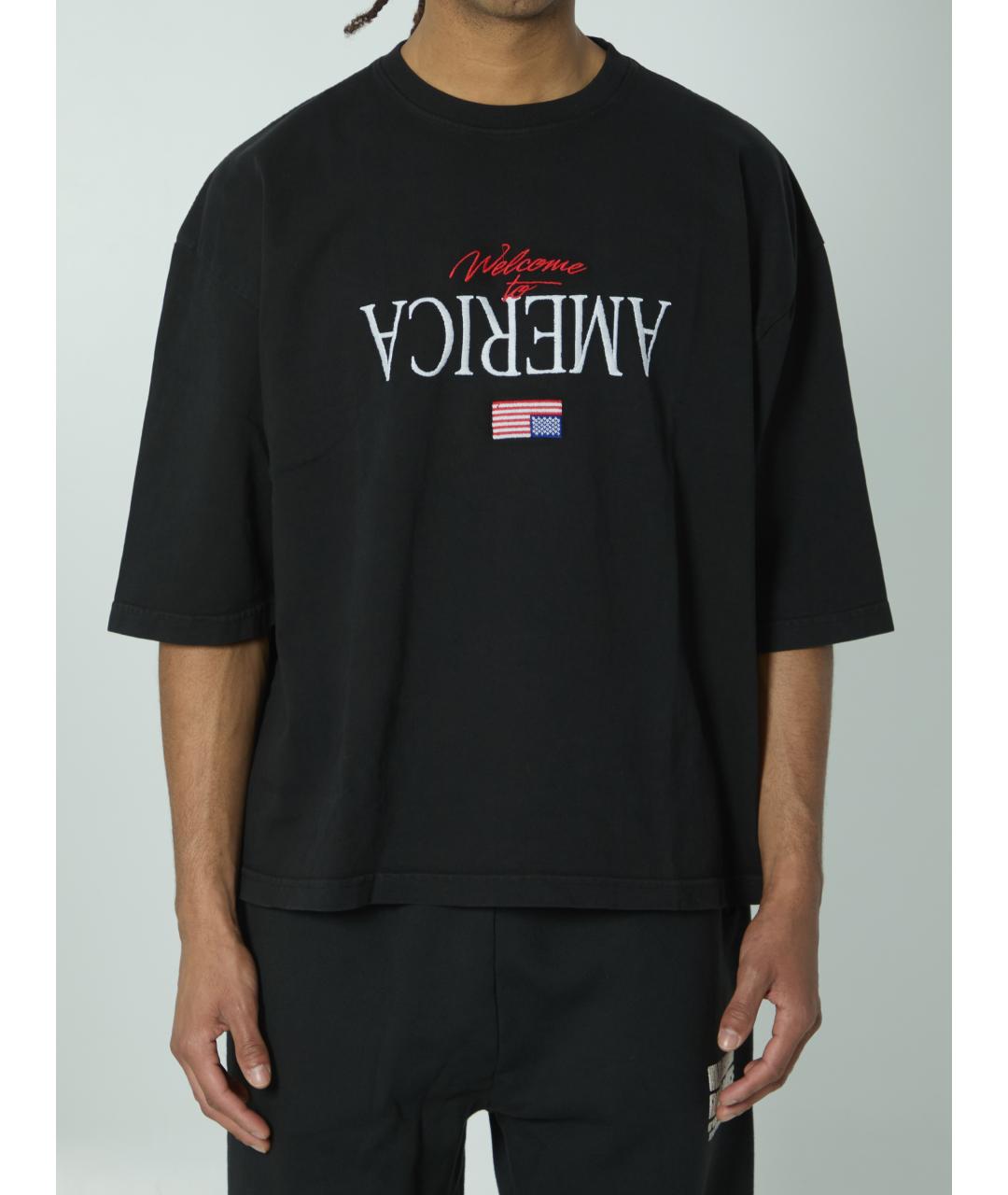 WILLY CHAVARRIA Черная хлопковая футболка, фото 5