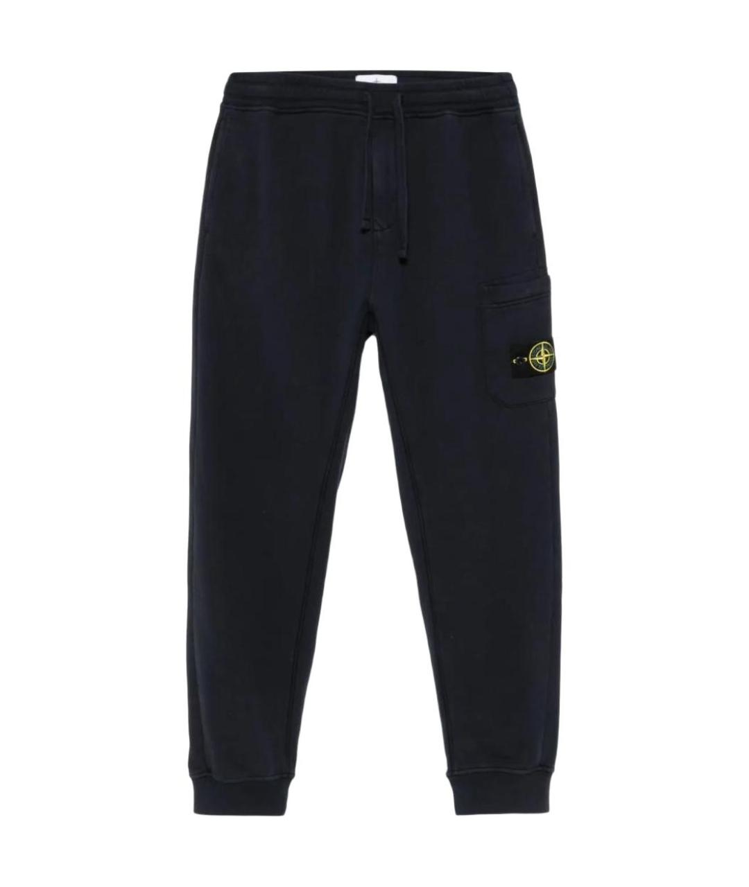 STONE ISLAND Темно-синие повседневные брюки, фото 1